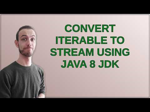 Convert Iterable to Stream using Java 8 JDK