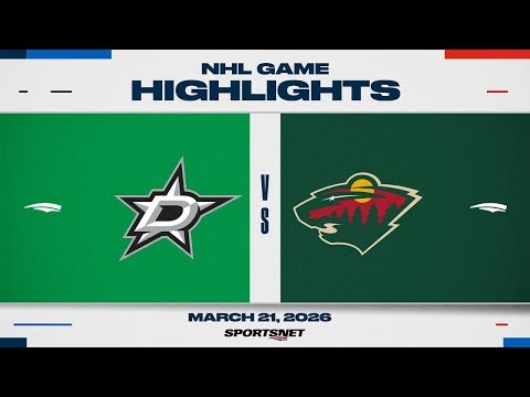 NHL Highlights | Stars vs. Wild - March 21, 2026