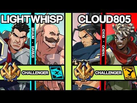 2XKO ▰ LIGHTWHISP (Braum-Darius) vs CLOUD805 (Yasuo-Ekko) ▰ 2XKO Pro Replays