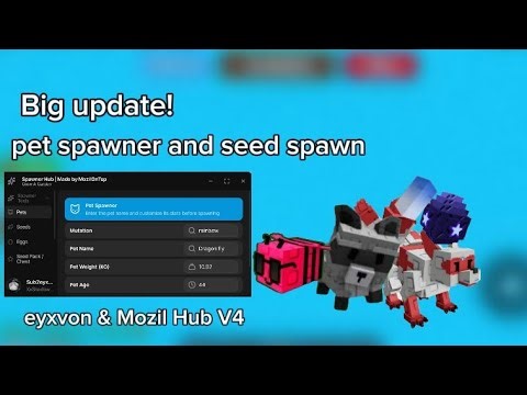 {🌿} BEST GROW A GARDEN 🌶️ SCRIPT- Hub V4 | PET SPAWNER | SEED SPAWNER | EGG SPAWNER | EGG ESP!