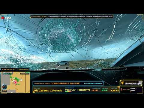 Hail Obliterated my Car Outside Eads, CO - Live Stream Archive