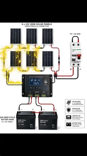 Solar Panel Wiring Process ⚡ Professional Electrical Installation
