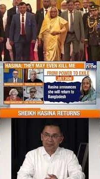 Sheikh Hasina Plans December Return to Bangladesh Amid Legal Challenges | News9