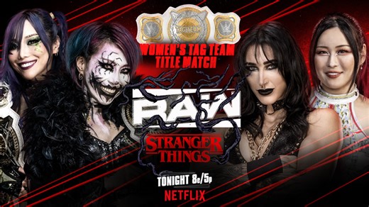 The Kabuki Warriors defend the WWE Women’s Tag Team Championship against Rhea Ripley and IYO SKY on the first Raw of 2026, tonight at 8e/5p on Netflix. | WWE
