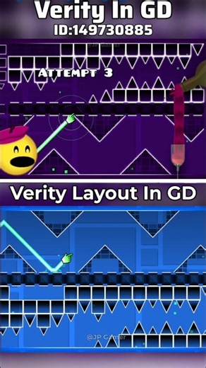 Verity Vs Layout In Geometry Dash #short #gdcreator