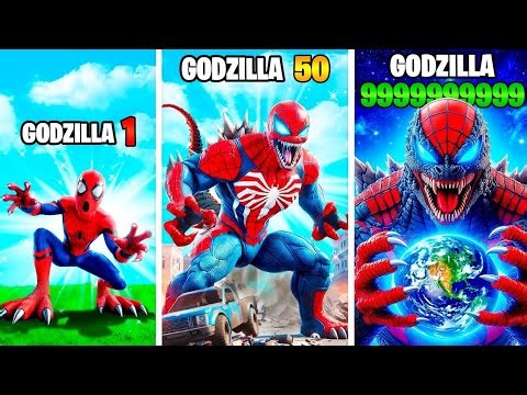 Upgrading to Godzilla SPIDERMAN in GTA 5 by angry insan 
