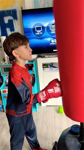 Future Boxer in Training! 🥊🔥