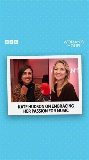'I don't know what I would do without music' 🎵 Hollywood actor & now singer-songwriter Kate Hudson joined Anita Rani on Woman’s Hour and shared why she finally embraced her passion for music - and how singer-songwriter Sia helped her find her voice 🎤 Now, Kate’s back in the spotlight starring in a new musical drama, Song Sung Blue, alongside actor Hugh Jackman 📽️ They play Claire and Mike Sardina, telling the true story of the Wisconsin couple who rose to local fame in the 1990s as a Neil Dia