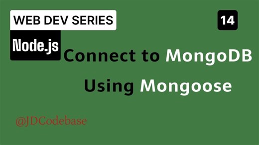Connect Node.js with MongoDB using Mongoose | Express + MongoDB Setup for Beginners | Jatin Dhamija