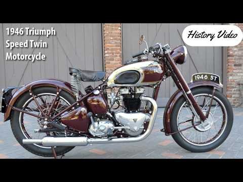 Triumph Speed Twin Motorcycle 1946 History Video
