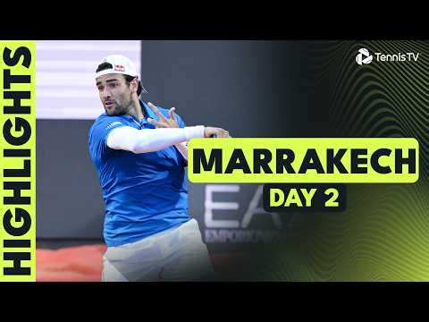 Berrettini & Buse Face Off; Bellucci, Muller, Gaston In Action | Marrakech 2026 Highlights Day 2
