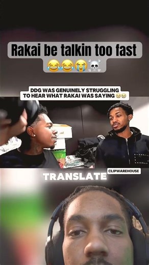 ‪@DDGLiveClips‬ couldn’t understand a word ‪@RakaiLive‬ says 😂 ‪@DeshaeFrost‬ translates 😭 #rakai #ddg