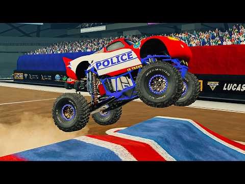 Crashes & Saves MEGA Compilation: High Jumps & Freestyle 2026 - McQueenMonster Truck - BeamNG.drive
