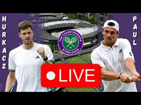 HUBERT HURKACZ VS TOMMY PAUL - TRANSMISJA NA ŻYWO. OGLĄDAMY HIT 3 RUNDY WIMBLEDONU! [LIVE]