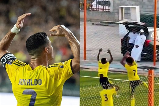 Cristiano Ronaldo Jr. channels his dad with a penalty and iconic celebration