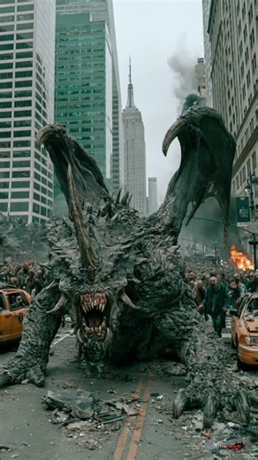 🐉🔥 Humanity ruled this world for thousands of years… until something ancient awakened. 🌆💀 Skyscrapers crumble. Cities burn. The ground trembles beneath its footsteps. There is nowhere to run, nowhere to hide. 🌪️🏙️ This is not an invasion. This is extinction. ☠️🔥 Would you survive the last roar? 👀🐉 #Monster #Kaiju #GiantMonster #Apocalypse #Destruction
