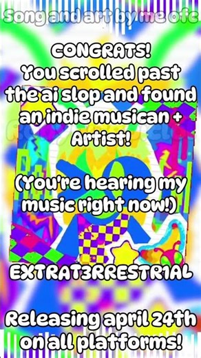 EXTRAT3RRESTR1AL - Releasing April 24th! #alien #scenecoretypebeat #music #musican #newsong #yay