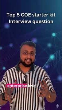 Top CoE Starter Kit Interview Questions (Power Platform) | SAVE THIS