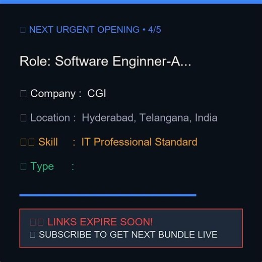 Top 5 Urgent IT Job Openings in Hyderabad Today! ⚡ (Check Description) #shorts