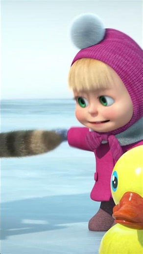 Novo Alvo Peludo 🎯🐾 #shorts #mashaeourso #desenhosanimados #SorteDePescador #crianças