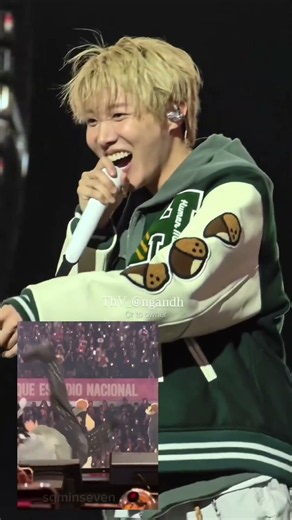 Hobi's reaction and laught when he seeing on the monitor Jungkook's dance break during "Butter"