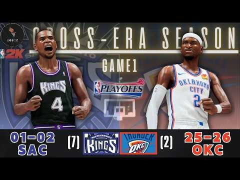 NBA 2K26 | '26 Thunder vs '02 Kings | Round 1 Game 1 | Cross-Era Playoffs G7