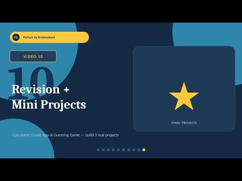 PYTHON LECTURE 10 BY KRISHNAKANT SHARMA