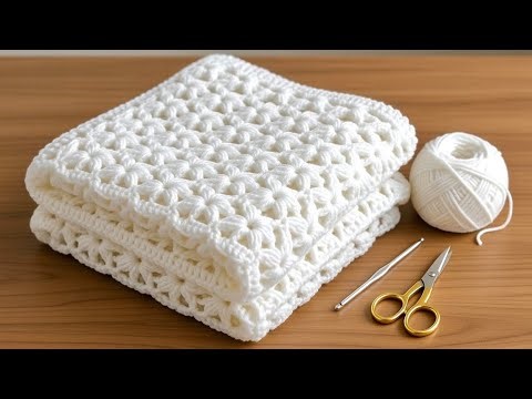 Easy & Beautiful Crochet Stitch!🌸 Beginner Friendly | Stunning 3D Blanket Pattern