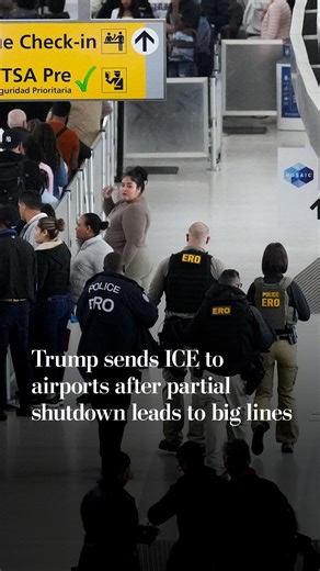 Trump sends ICE to airports after partial shutdown leads to big lines