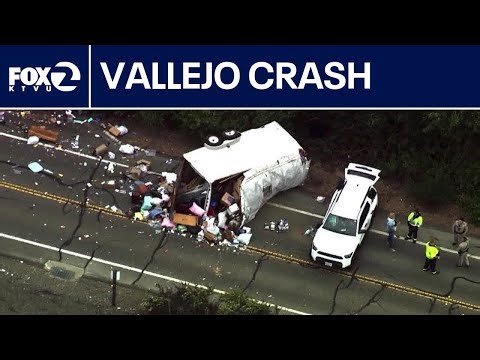Watch Live: SkyFOX over crashes in Solano County | KTVU
