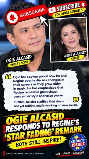 OGIE ALCASID RESPONDS TO REGINE’S “STAR FADING” REMARK! 👀 #celebrityissuezph #shorts #fyp #news
