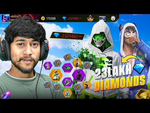Spending my 23Lakh Diamonds💎 Buying Everything in Free Fire 😍🔥