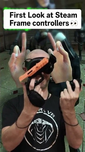 Steam Frame Controllers Gameplay in Half Life VR