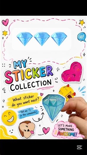 ✨ DIY Cute Sticker Collection 💎 #diy #art #rpstickers #satisfying #drawing #asmr #sticker #trending