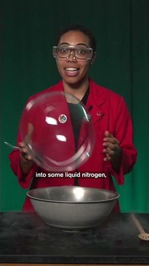 Freezing Carbon Dioxide with Liquid Nitrogen