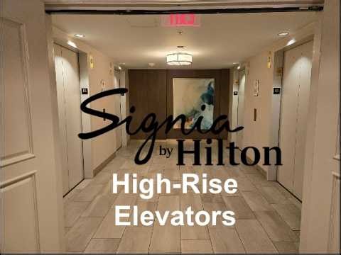 Insanely Fast Otis Elevonic 411 Traction High-Rise Elevators @ Signia by Hilton - Orlando FL