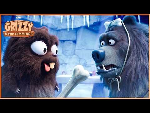 Primitive Activities | Grizzy & the Lemmings | 35' Compilation | 🐻🐹 Cartoon for Kids