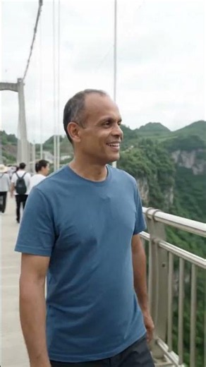 Walking the Massive Huajiang Canyon Bridge
