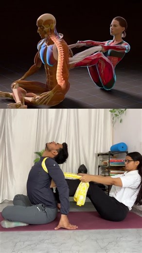 Send This to Your Partner 💪 | Best Partner Stretch for Shoulder, Back & Posture