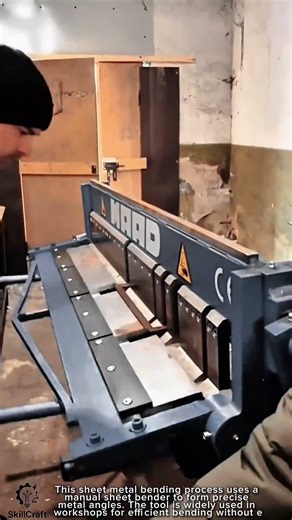 Sheet Metal Bending Work Tool Using Manual Sheet Bender #worktool