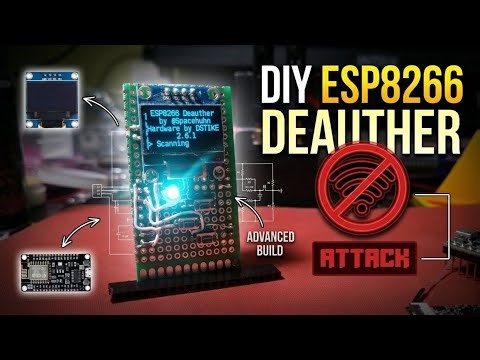 DIY ESP8266 Deauther | how to make wifi Deauther | #minilabprj #iotprojects #deauther #cybersecurity