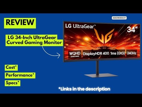 LG 34G630A-B Ultragear Review | 34” Curved 240Hz Ultrawide Gaming Monitor (WQHD, 1ms)