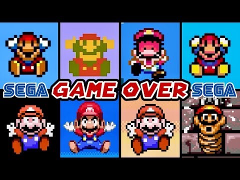 Evolution of Mario Sega GAME OVER Screens: Every Bootleg & Homebrew (4K)