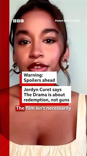 Jordyn Curet says The Drama is about redemption, not gun violence. #BBCNews