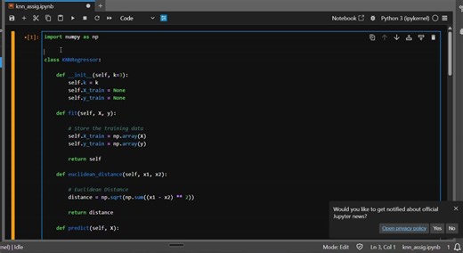 KNN Regression From Scratch with Python | Parth kulkarni posted on the topic | LinkedIn