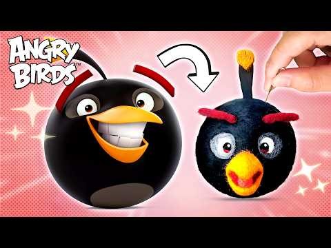 Angry Birds Bomb comes to life! 🖤🤩 | Needlefelt ASMR