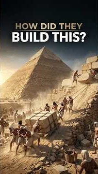 How Did Egyptians Build the Great Pyramid 4,500 Year Old Mystery Explained #egypt #science #viral