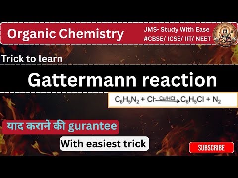 Short trick to learn Gattermann reaction |#chemistry #trending #reaction #neet #cbse #youtube 