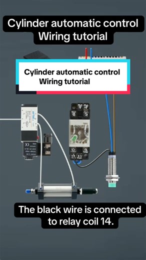 Cylinder automatic control Wiring tutorial#cylinder #cylinderphonograph #electrician #wiring #siemens
