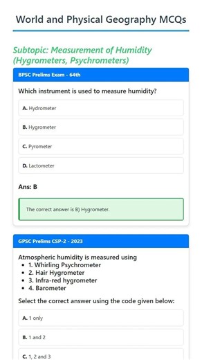 Measurement of Humidity Hygrometers, Psychrometers